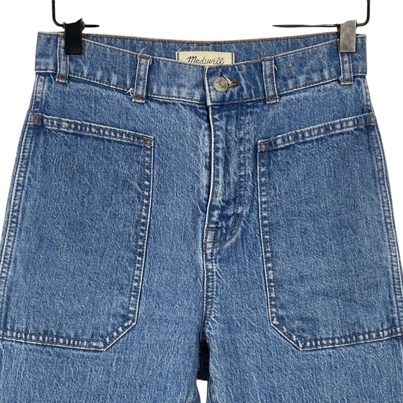 Madewell The '90s Straight Utility Jean Medium Wash Size 25 - Picture 4 of 12